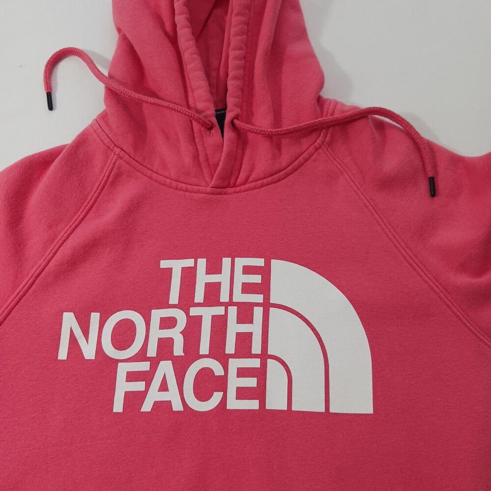 The North Face Women's Pink Cotton Blend Pullover Drawstring Hoodie Sweatshirt M - Picture 5 of 16